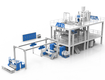 ASEN PET spunbond machine with ASEN Nonwoven Machine