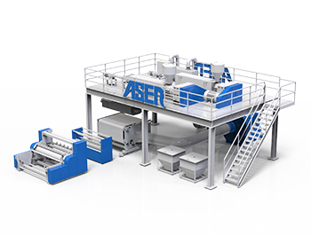 ASEN M bicomponent nonwoven machine 3 with ASEN Nonwoven Machine