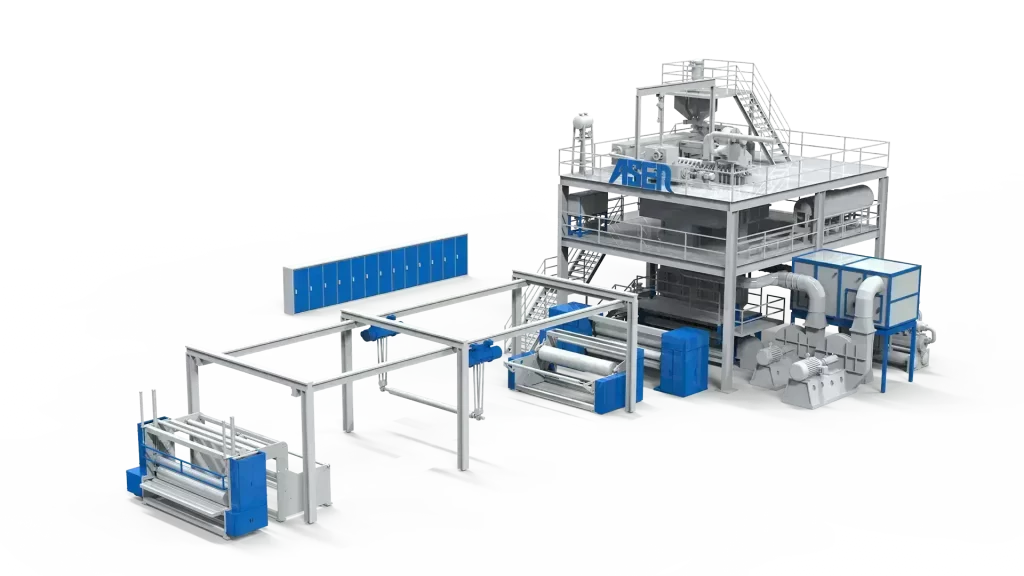 ASEN s spunbond nonwoven machine4 with ASEN Nonwoven Machine