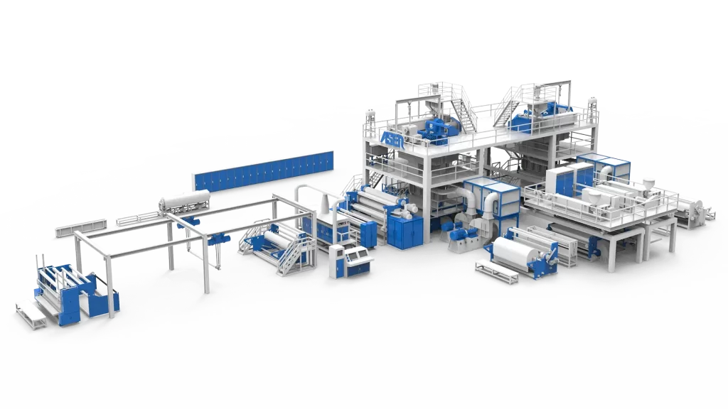 Asen smms composite nonwoven machine with ASEN Nonwoven Machine