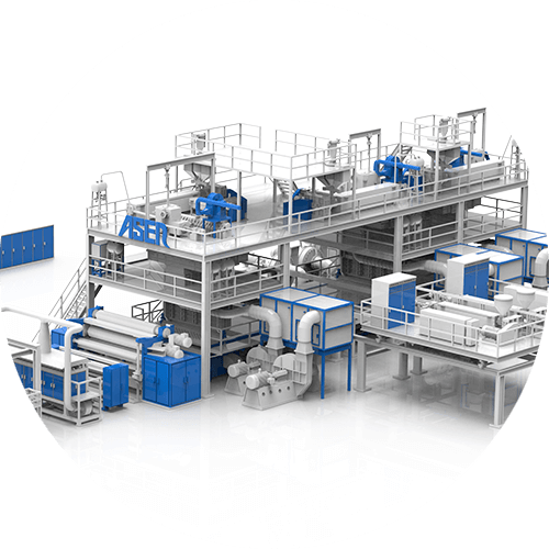 ASEN Composite Nonwoven Machine with ASEN Nonwoven Machine