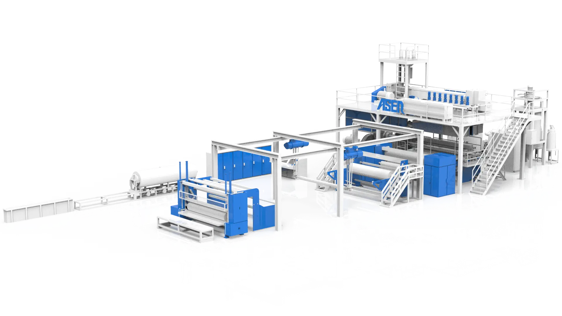 ASEN PET Non Woven Machine with ASEN Nonwoven Machine